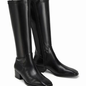 Cider Black Over the Knee Boots